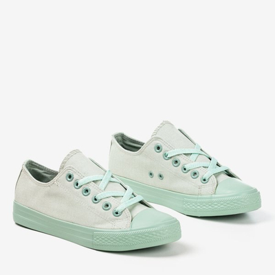 Jasnozielone trampki damskie Lysh - Obuwie