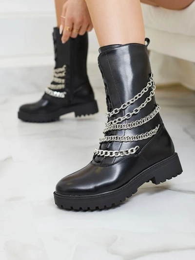 Royalfashion Женские ботинки-багги черного цвета Goserre