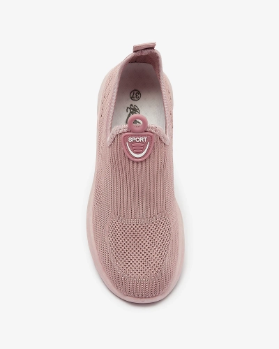 Розовый Женская тканевая спортивная обувь Slip On Regika - Обувь