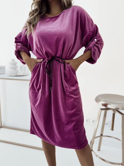 Royalfashion Женское платье-миди цвета фуксии