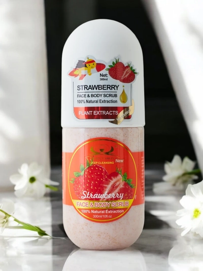 Veido ir kūno šveitiklis Braškių 300ml