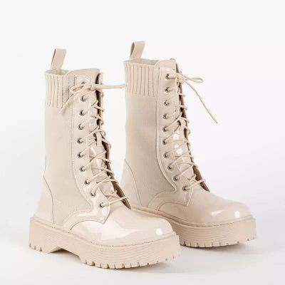 OUTLET Smėlio spalvos krepšiai su elastiniu Kukizo- Avalynės įdėklu