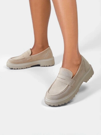 Женские экокожаные мокасины Royalfashion Dunes