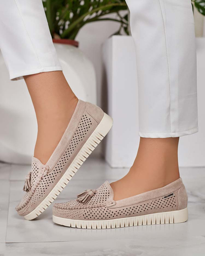 Royalfashion Moteriški ažūriniai mokasinai Molaffa