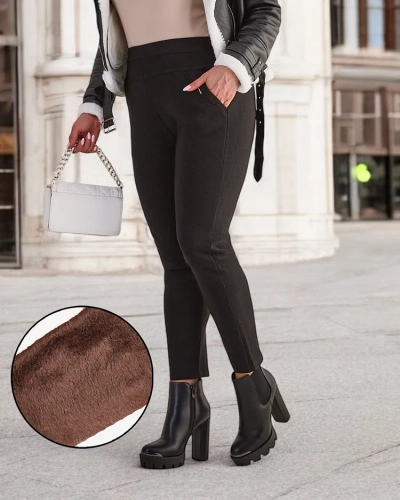 Royalfashion Утепленные женские брюки-теггинсы PLUS SIZE