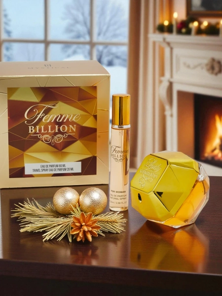 Zestaw Inspirowana Damska woda perfumowana oraz perfumetka Femme Billion