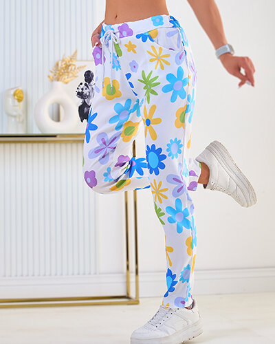 Royalfashion Женские брюки из цветочной ткани