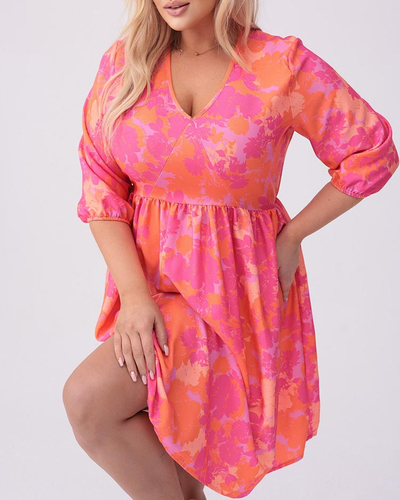 Royalfashion Женское платье длиной до колена с принтом PLUS SIZE