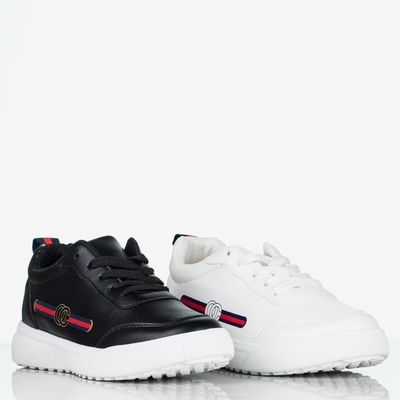 Białe tenisówki damskie z ozdobnym printem Marigold - Obuwie