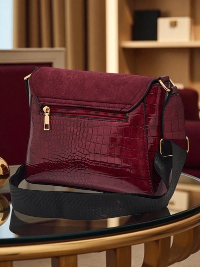 Маленькая женская сумочка из экокожи с тиснением Narelle