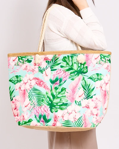 Royalfashion Didelis audinio krepšys su spauda