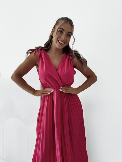 Royalfashion Женское плиссированное платье-миди