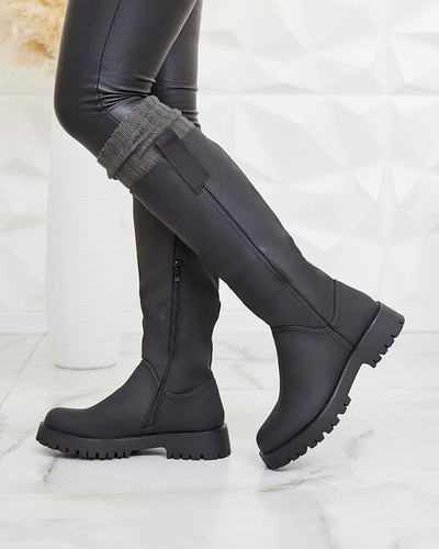 Royalfashion Moteriški juodi aukštakulniai Denesis