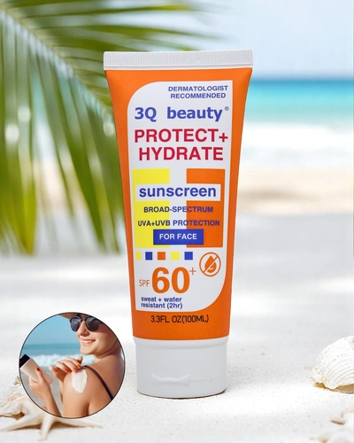 3Q Beauty Водостойкий солнцезащитный крем для лица SPF 60