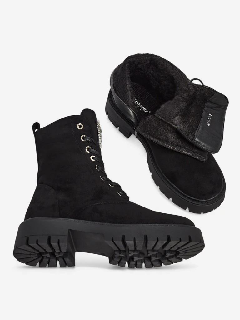 Женские ботинки Euni из эко-замши