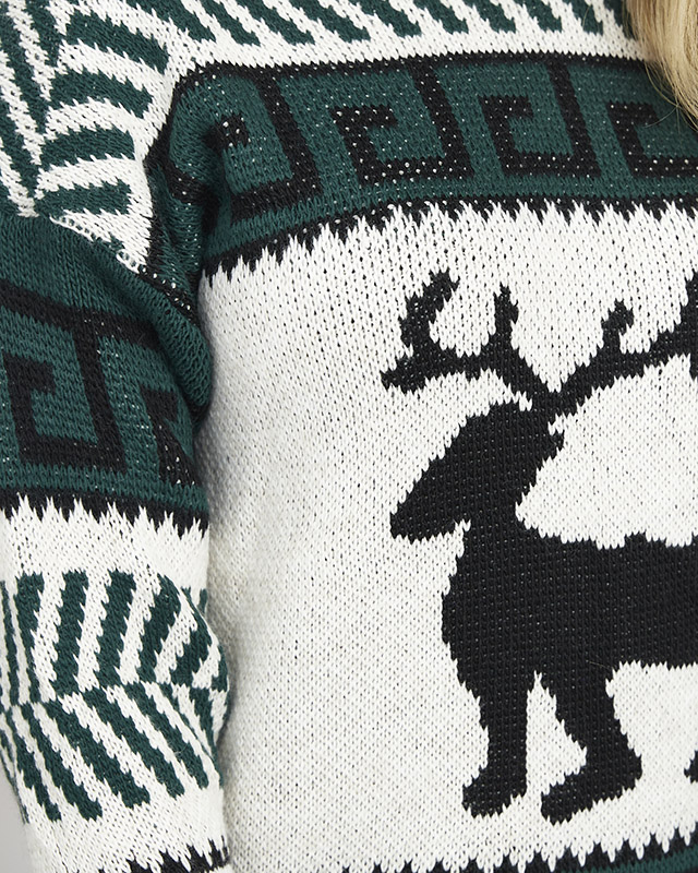 Žalia moteriška megztinio stiliaus suknelė - Apranga