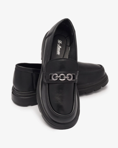 Женские мокасины черного цвета Wenoci - Обувь