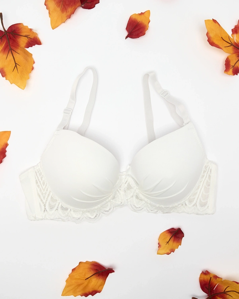 Royalfashion Женский бюстгальтер push up цвета экрю