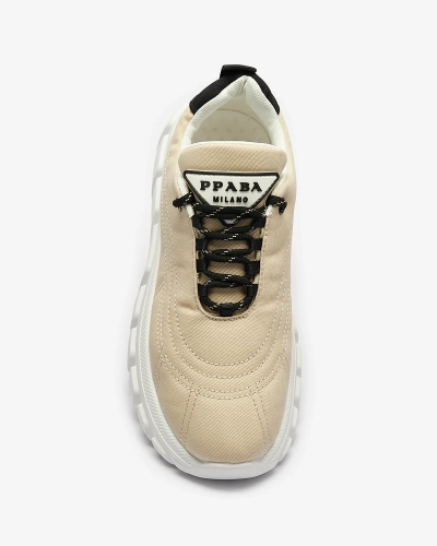 Бежевая женская спортивная обувь из ткани Riotay- Footwear