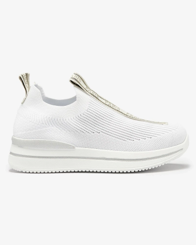 OUTLET Женские спортивные туфли-слипы с надписью белого цвета Cerppa- Footwear