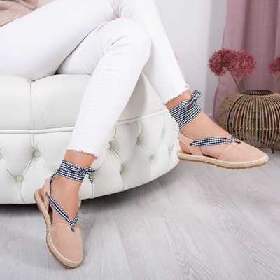 Różowe espadryle z odkrytą piętą Papavero - Obuwie