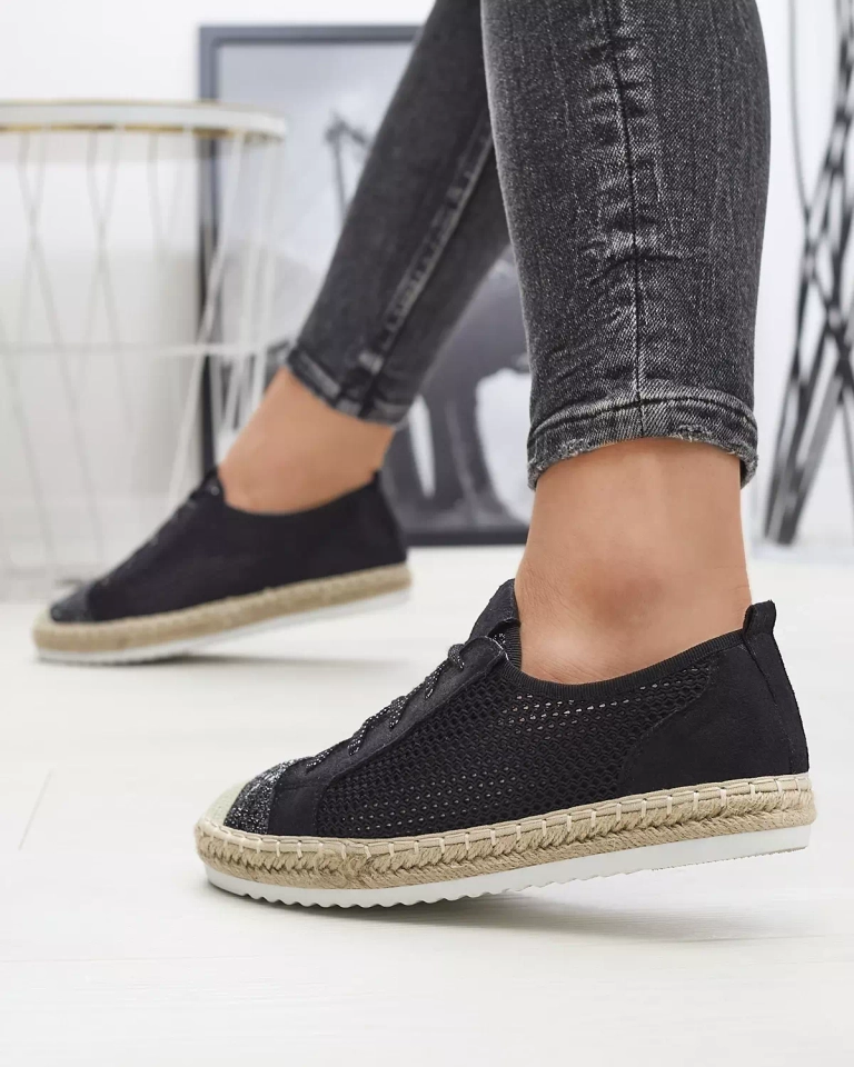 Черные женские кеды Akoio