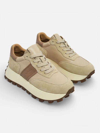 Спортивные женские кроссовки из натуральной кожи Naterre