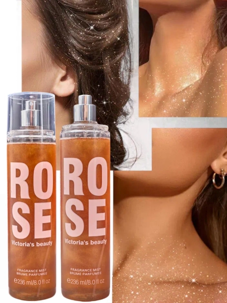 Inspiriuota moterims skirta kūno dulksna „Victoria’s Beauty Rose“, 236 ml