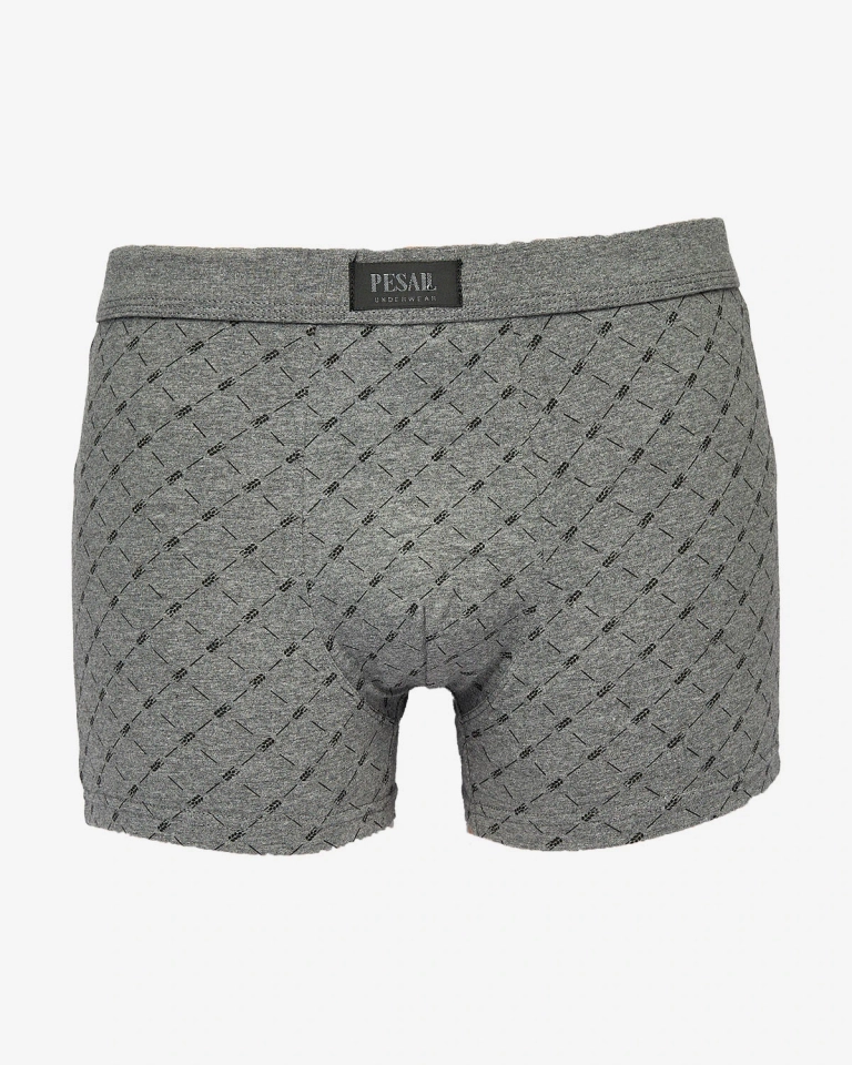 Royalfashion Темно-серые мужские боксеры с принтом