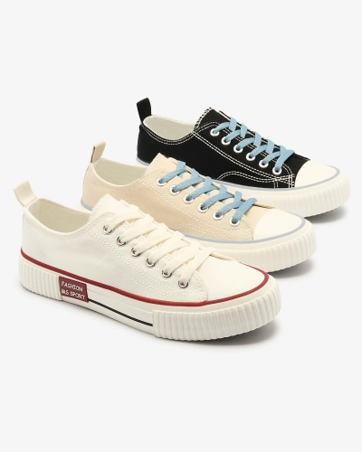 Черные женские кроссовки на шнуровке Tasabba- Footwear