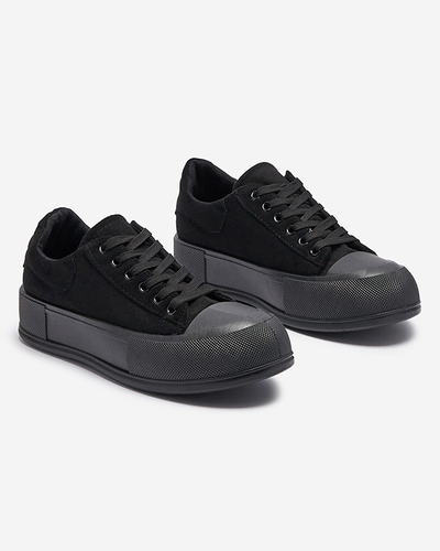 Черные женские кроссовки из эко-замши Zeobic- Footwear