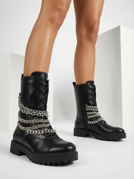 "Royalfashion" Juodi moteriški batai "Goserre"