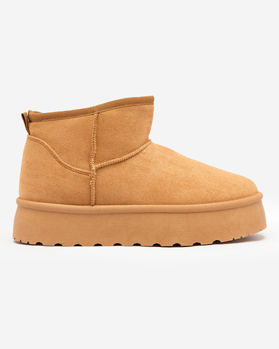 Royalfashion Коричневые женские сапоги на платформе Ersinella