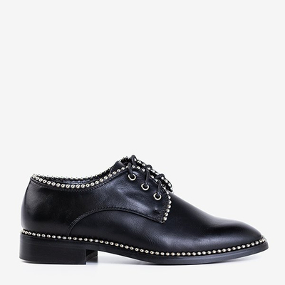 Черные женские полуботинки с орнаментом Limks - Обувь