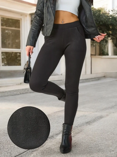 Royalfashion Женские утепленные хлопковые леггинсы
