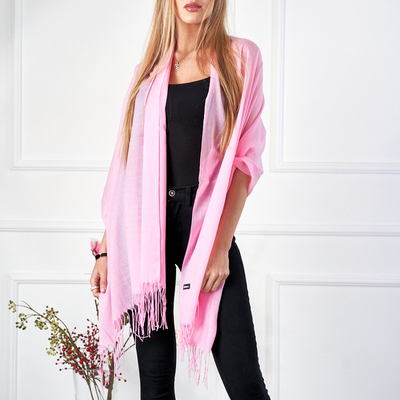 Moteriškas rožinis šviesus šalikas – priedai