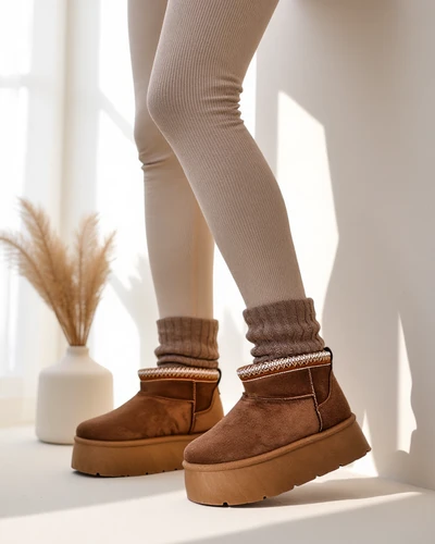 Royalfashion Женские короткие сапоги a'la snow boots Xoalla