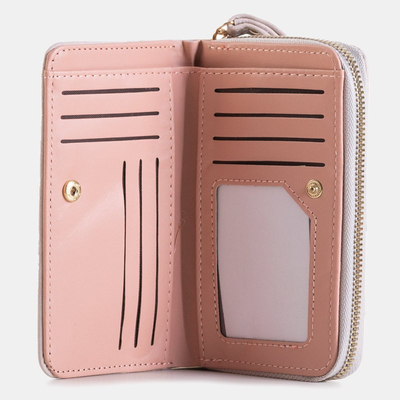 Šviesiai pilka moteriška piniginė su ornamentu - Aksesuarai