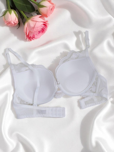 Royalfashion Moteriška liemenėlė su pakietinimu ir nėriniais Luna Push-Up