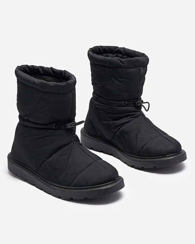 Juodi moteriški apšiltinti batai a'la snow boots Kaliolen - Avalynė