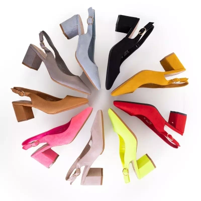 OUTLET Синие женские сандалии на стойке Siofra - Обувь