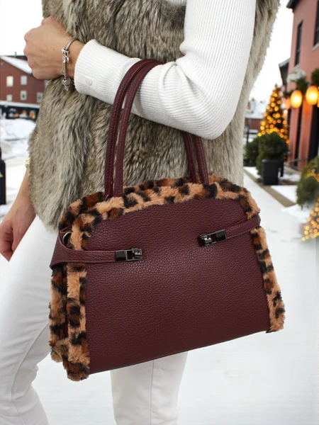 Maža moteriška eko odos rankinė su pantera Panthory