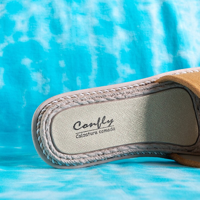 Ysia rudos moteriškos šlepetės - avalynė