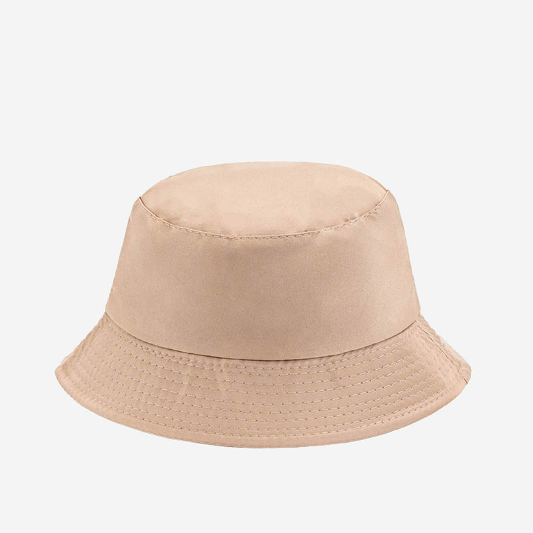 Коричнево-бежевая двухсторонняя панама