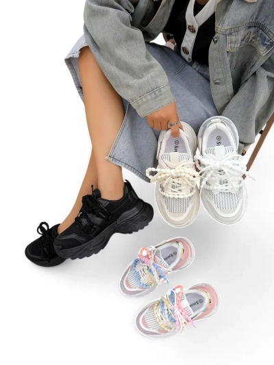 Royalfashion Moteriški sportiniai sneakersai storesniu padu Loness