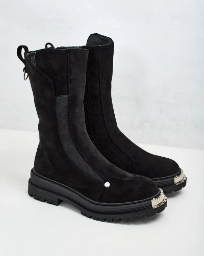 Royalfashion Moteriški eko zomšos batai Homni