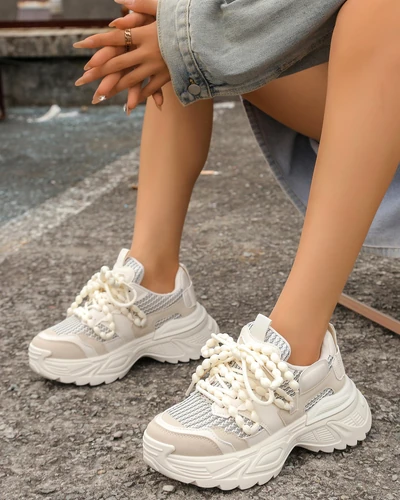 Royalfashion Moteriški sportiniai sneakersai storesniu padu Loness