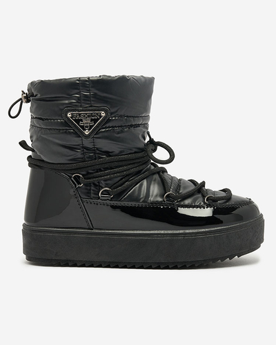 Royalfashion Черные женские сноубутсы Galebda