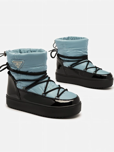 Royalfashion Женские сапоги-слипы a'la snow boots in blue Vevnose