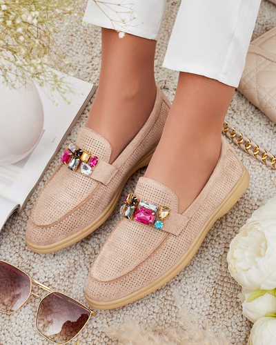 Royalfashion Женские ажурные мокасины Mettele